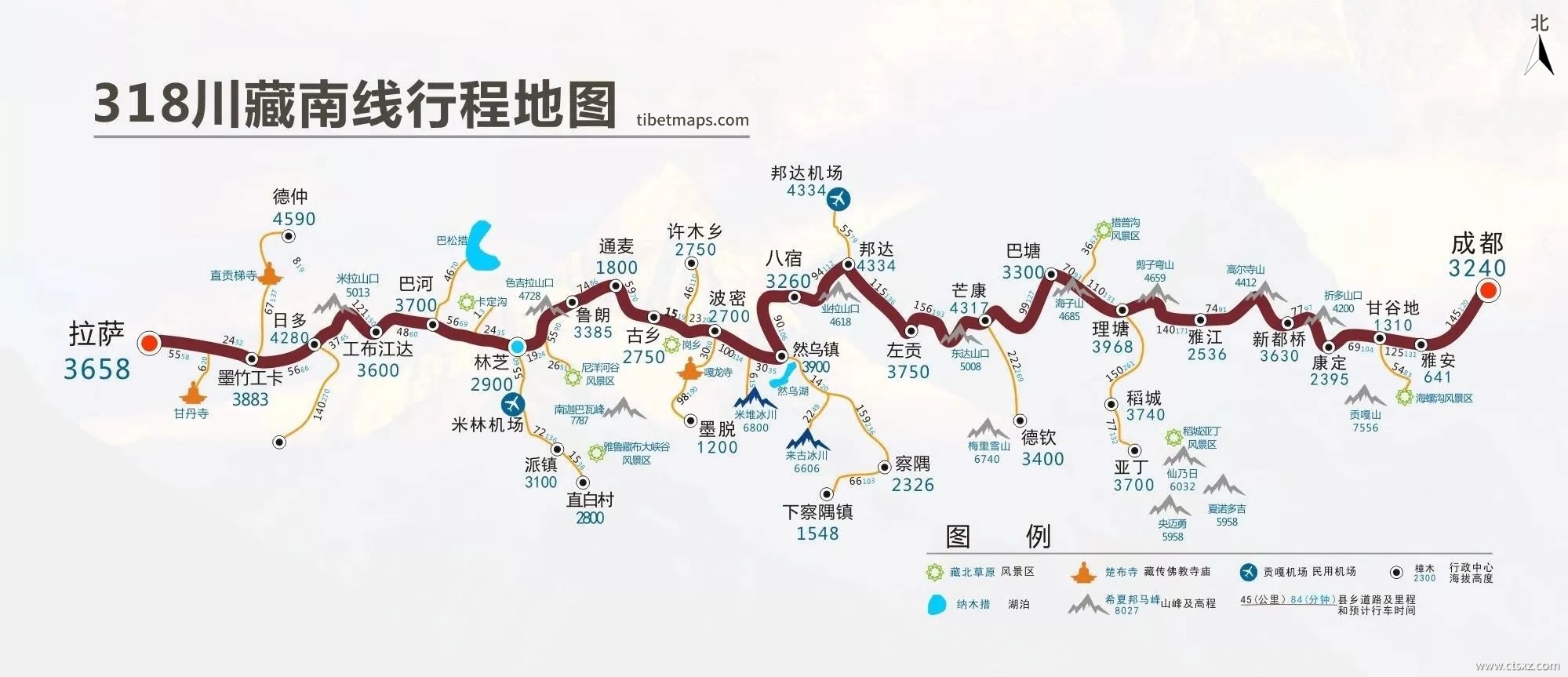 康定去拉萨