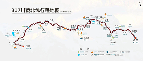 去西藏自驾游线路